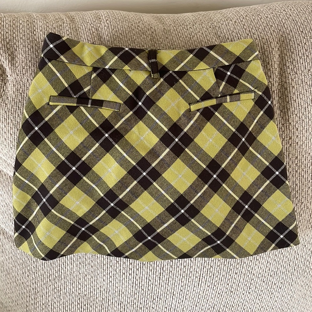 Zara girl plaid skirt